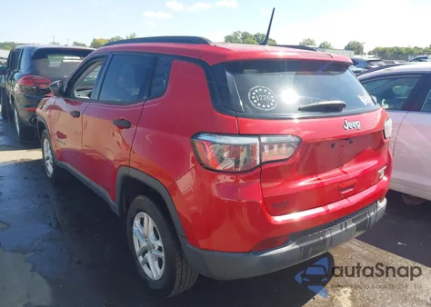 2018 Jeep Compass Sport Fwd из США, поврежденный, VIN 3C4NJCAB2JT133321